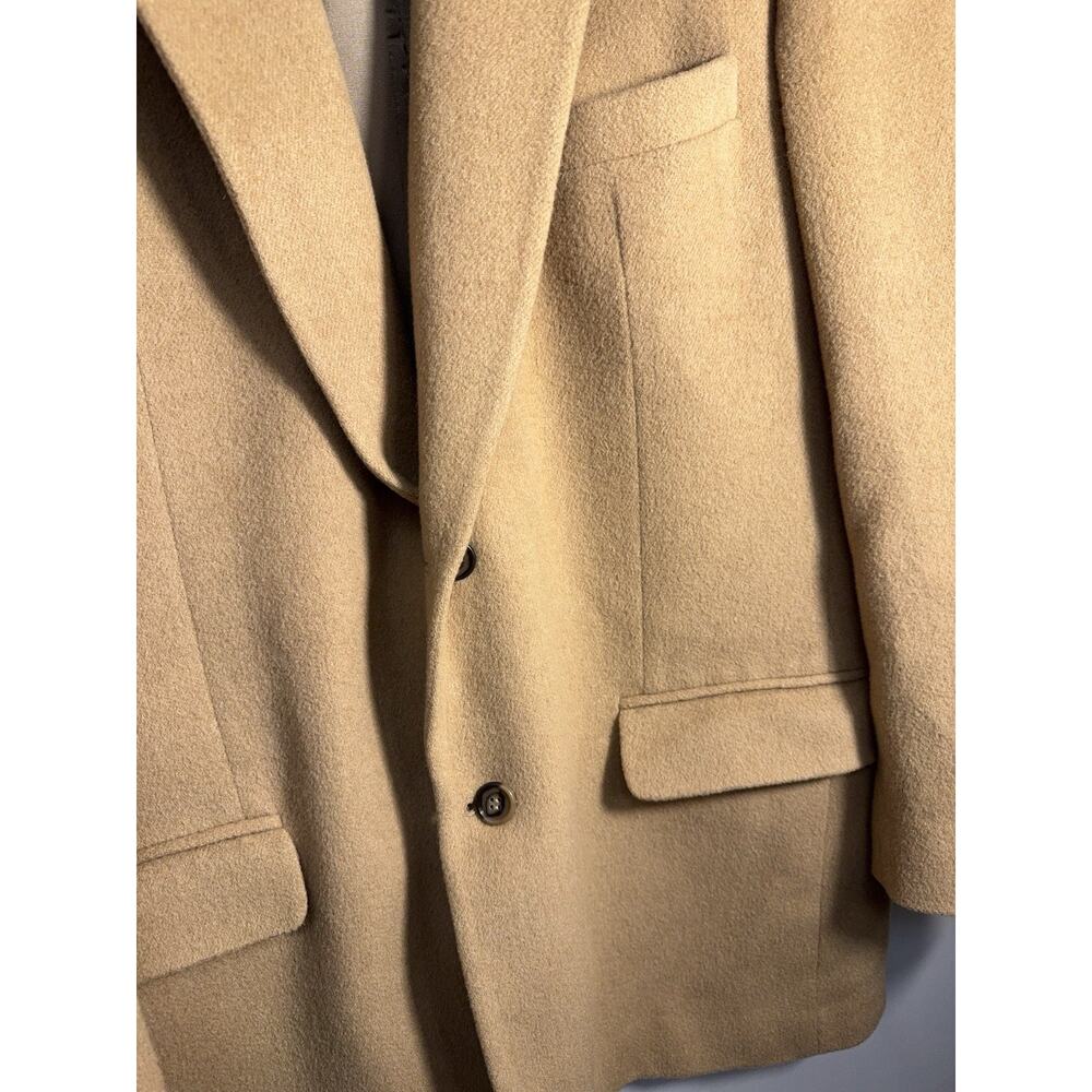 Camel‎ Hair Sport Coat Blazer Men’s 44R Tan Club Room Charter Club - Picture 4 of 12